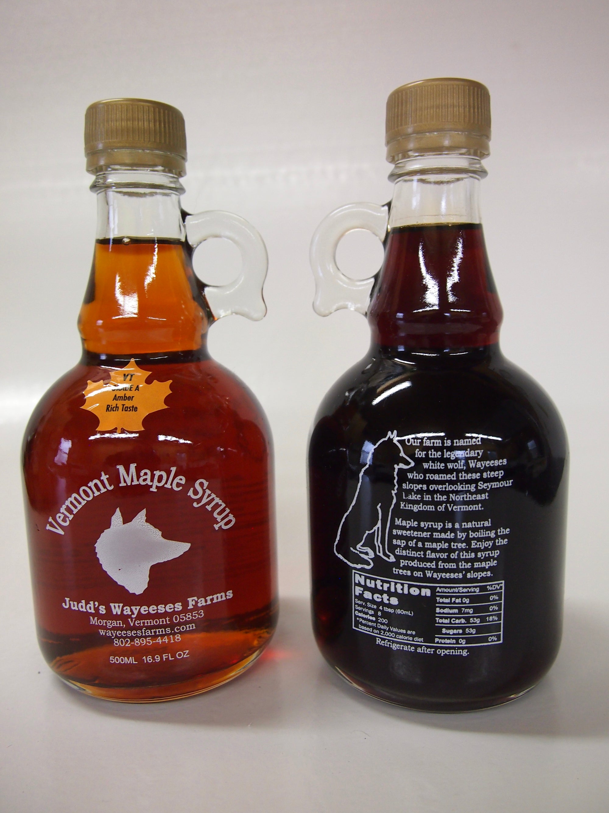 Maple Syrup in 500ml Glass Bottle